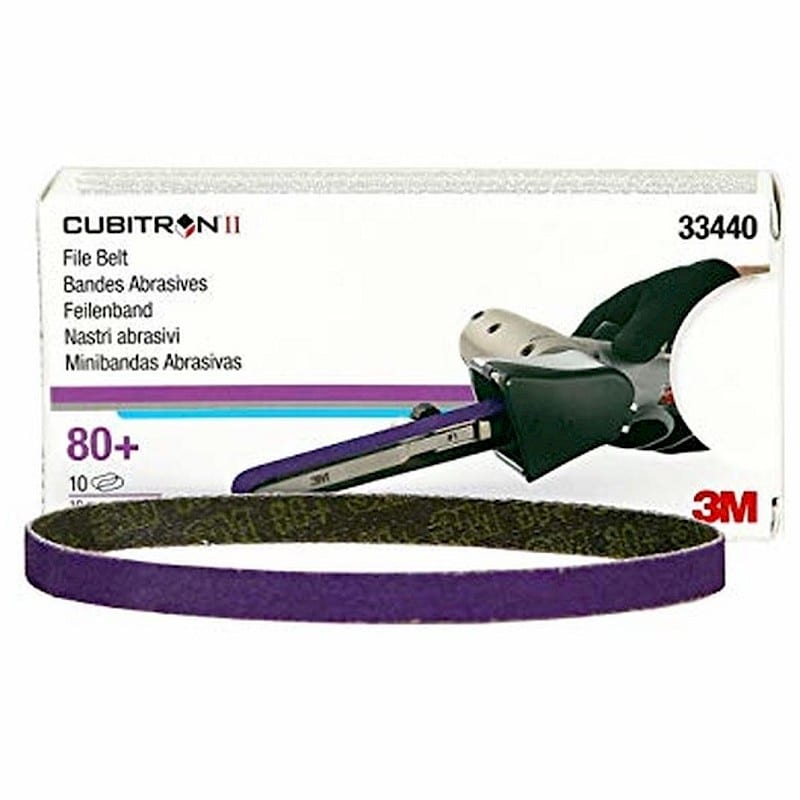 3M P80 10mm Cubitron Belts professional product photo ready to upload to shopify