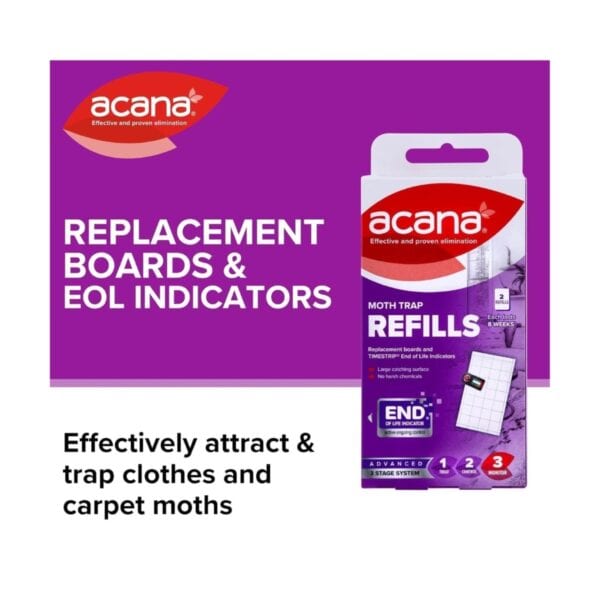 Acana Moth Trap Refills 2pk professional product photo ready to upload to shopify