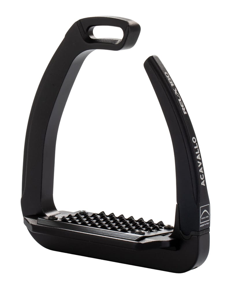 Acavallo Rel-X 180 Stirrup professional product photo ready to upload to shopify