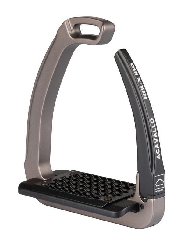 Acavallo Rel-X 180 Stirrup professional product photo ready to upload to shopify