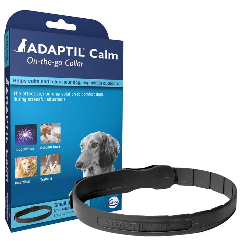 ADAPTIL Calm On-the-Go Dog Collar professional product photo ready to upload to shopify