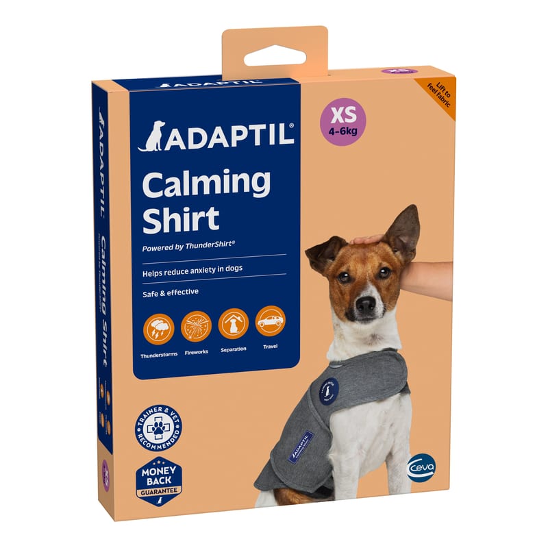 ADAPTIL Calming Shirt for Dogs professional product photo ready to upload to shopify