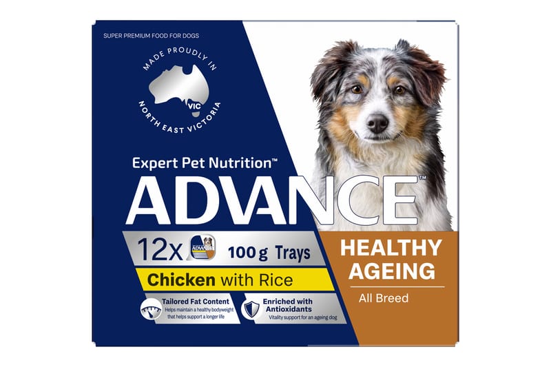ADVANCE Adult All Breed Healthy Age Wet Dog Food with Chicken & Rice professional product photo ready to upload to shopify