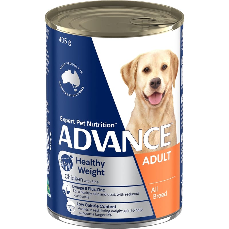 ADVANCE Adult Healthy Weight Wet Dog Food Chicken with Rice professional product photo ready to upload to shopify