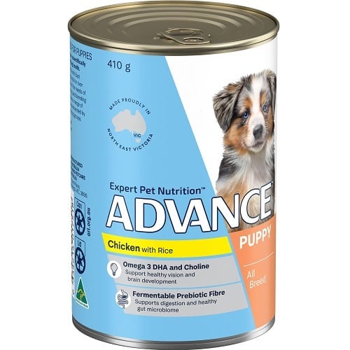 ADVANCE Puppy All Breed Wet Dog Food Chicken with Rice professional product photo ready to upload to shopify