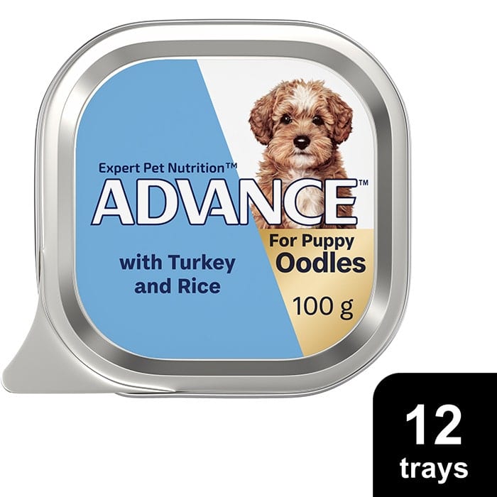 ADVANCE Turkey Oodles Puppy Dog Food professional product photo ready to upload to shopify