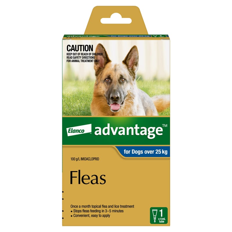 ADVANTAGE Flea Treatment for Dogs Over 25 kg professional product photo ready to upload to shopify