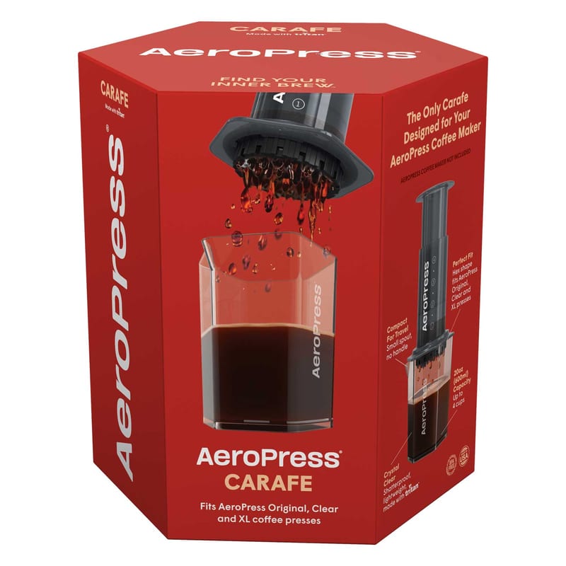 AeroPress Carafe 20 oz professional product photo ready to upload to shopify