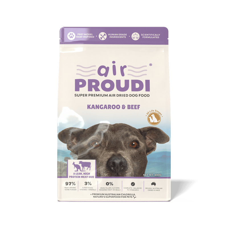AirProudi Air-Dried Dog Food - Kangaroo & Beef professional product photo ready to upload to shopify