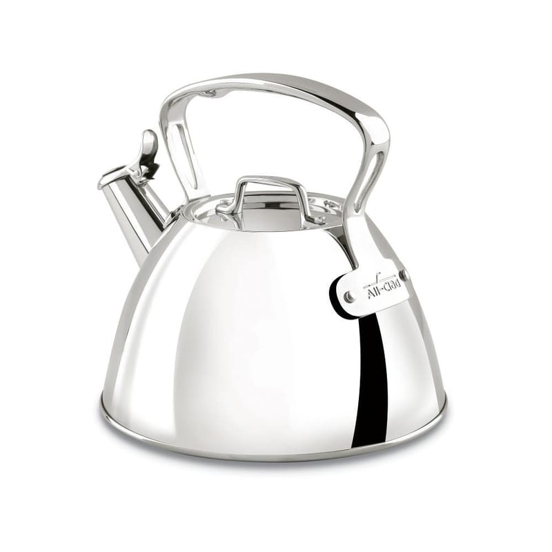 All-Clad Stainless Tea Kettle professional product photo ready to upload to shopify