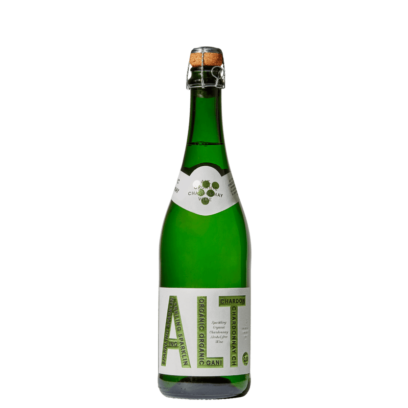 ALT Non-Alcoholic Blanc de Blancs Sparkling Wine 750 mL professional product photo ready to upload to shopify