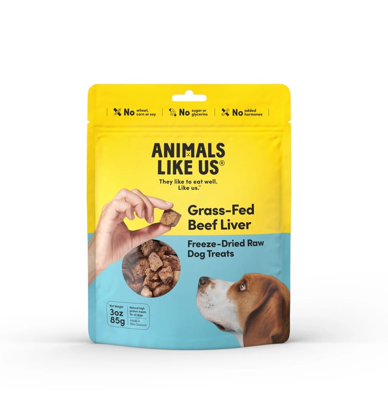 Animals Like Us Freeze-Dried Raw Dog Treats - Lamb Tripe professional product photo ready to upload to shopify