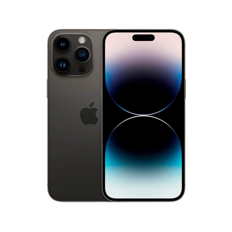 Apple iPhone 14 Pro Max 128GB Space Black professional product photo ready to upload to shopify