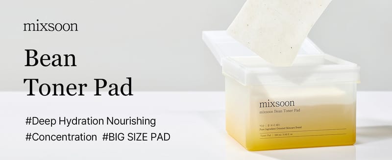 Bean Toner Pad 70 Sheets professional product photo ready to upload to shopify