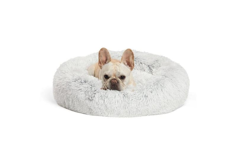 Best Friends by Sheri Donut Shag Dog Bed Taupe 23" x 23" professional product photo ready to upload to shopify
