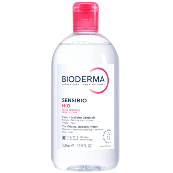 Bioderma Sensibio H2O Água Micelar 500 ml professional product photo ready to upload to shopify