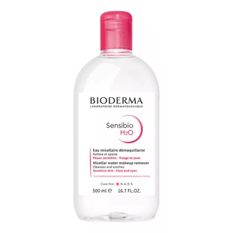 Bioderma Sensibio H2O Água Micelar 500 ml professional product photo ready to upload to shopify