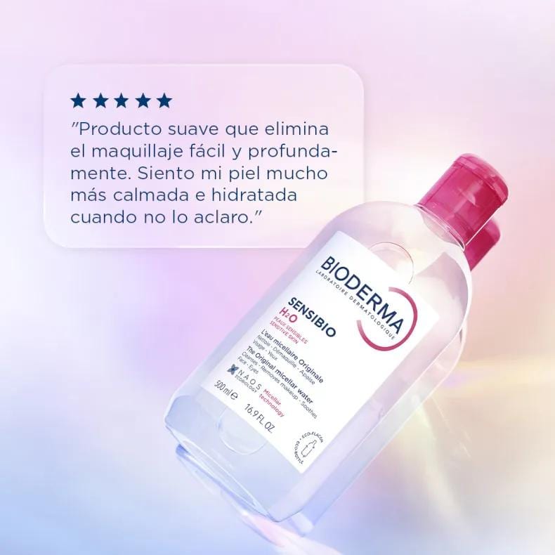 Bioderma Sensibio H2O Água Micelar 500 ml professional product photo ready to upload to shopify