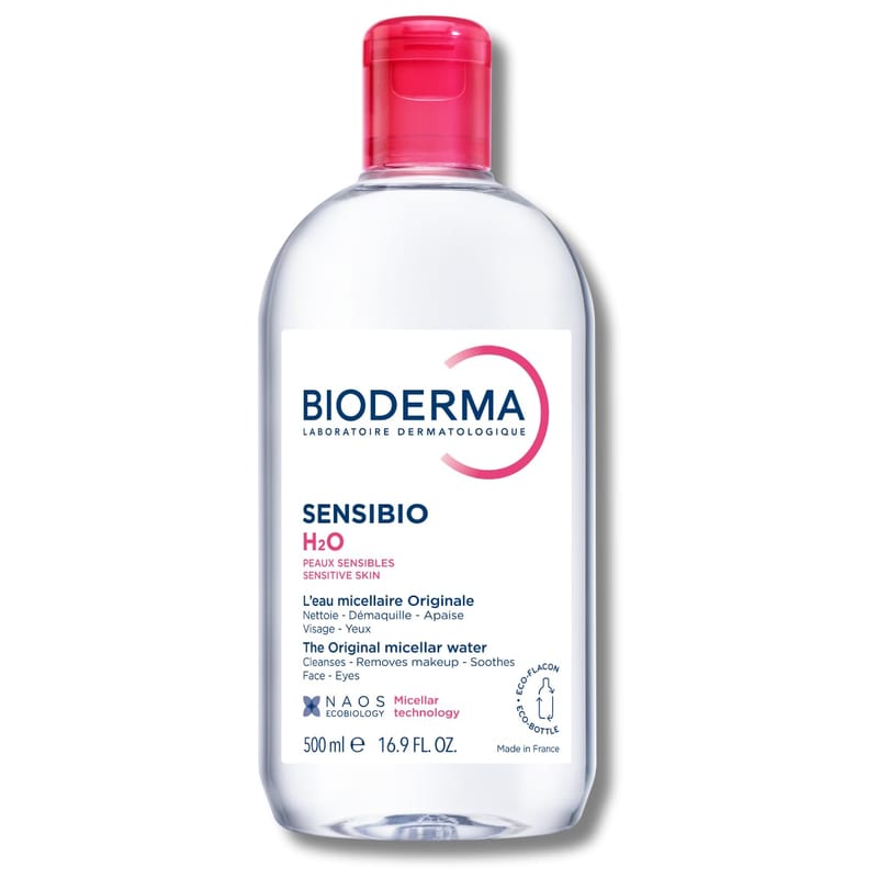 Bioderma Sensibio H2O Água Micelar 500 ml professional product photo ready to upload to shopify