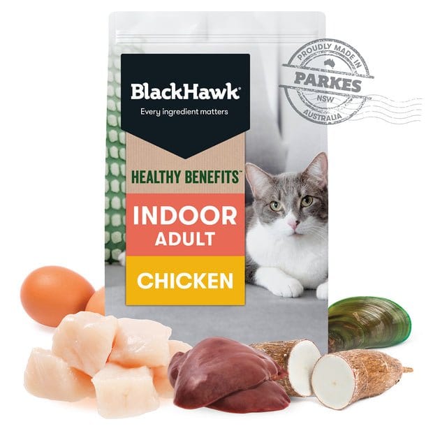 Black Hawk Healthy Benefits Indoor Adult Dry Cat Food Chicken professional product photo ready to upload to shopify