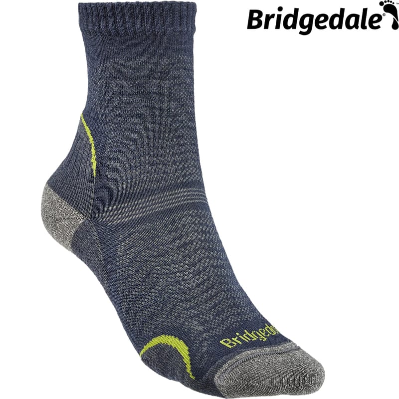 Bridgedale Hike Ultra Light Merino Performance Ankle professional product photo ready to upload to shopify