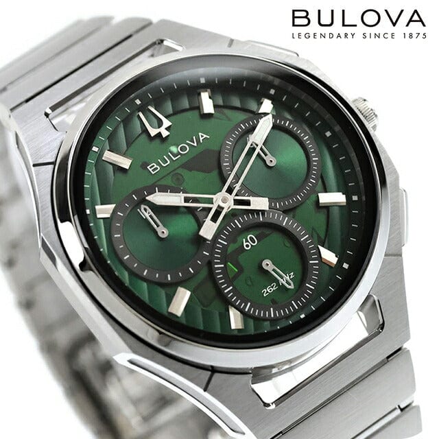 Bulova Curv Chronograph 41mm professional product photo ready to upload to shopify