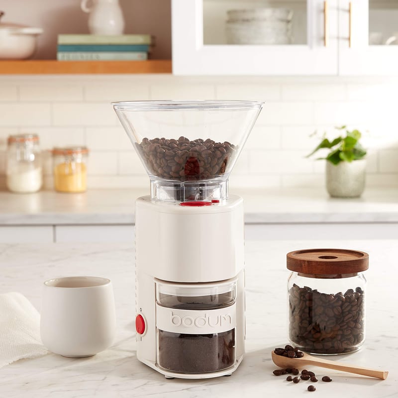 Burr Grinder - Off White professional product photo ready to upload to shopify