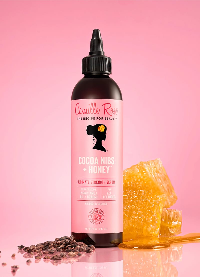 Camille Rose Honey Ultimate Growth Scalp Treatment professional product photo ready to upload to shopify
