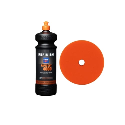 Cartec Rapid Cut 4000 Heavy Cutting Low Dust Compound professional product photo ready to upload to shopify