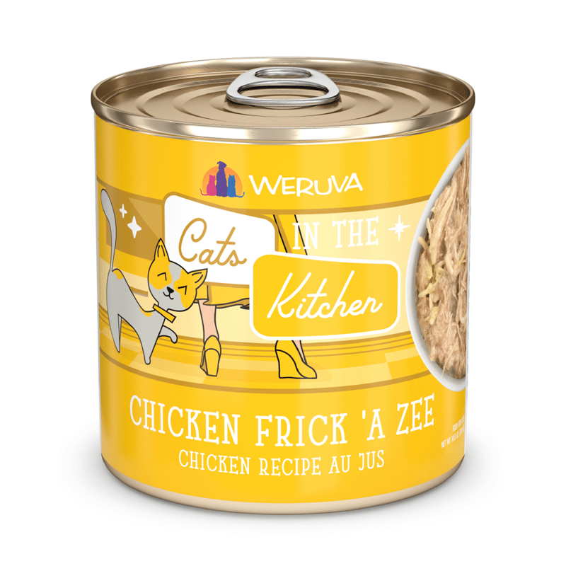 CATS IN THE KITCHEN CAT CHICKEN FRICK A ZEE 10OZ professional product photo ready to upload to shopify