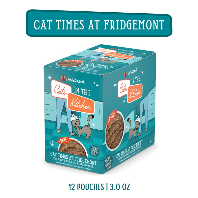 CATS IN THE KITCHEN CAT GRAIN FREE SLIDE N' SERVE 3OZ POUCH professional product photo ready to upload to shopify