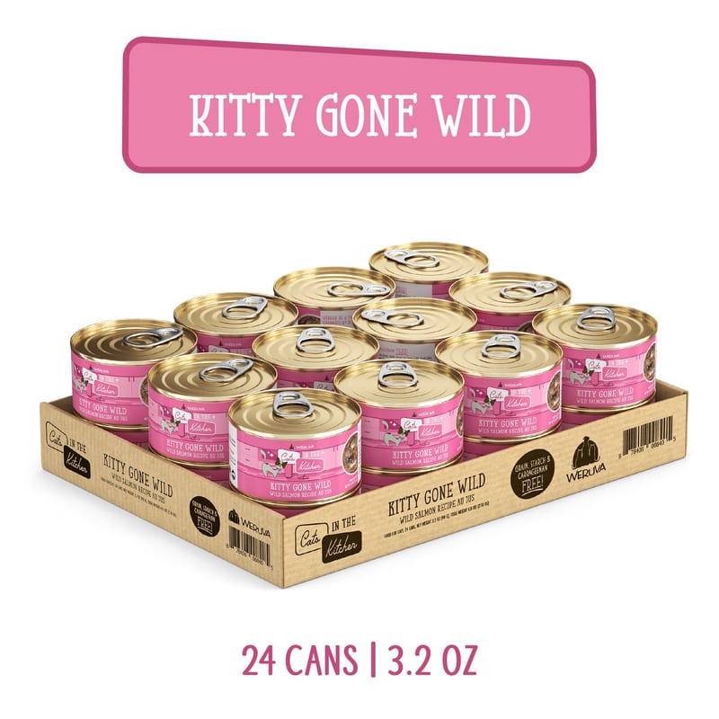 CATS IN THE KITCHEN Kitty Gone Wild 3.2oz professional product photo ready to upload to shopify