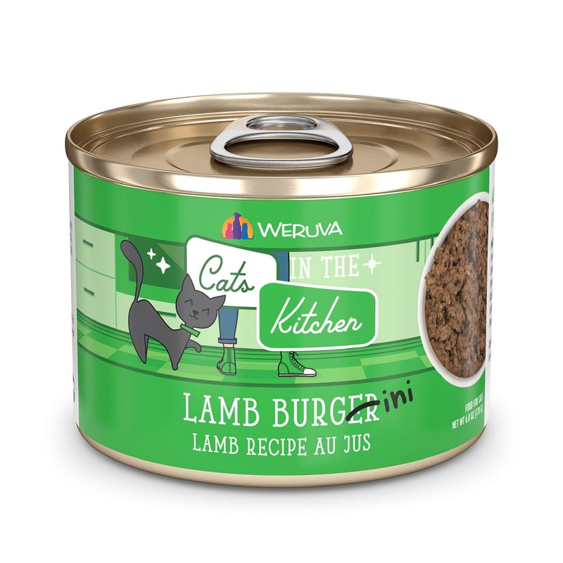 CATS IN THE KITCHEN LAMB BURGER-INI 6OZ professional product photo ready to upload to shopify