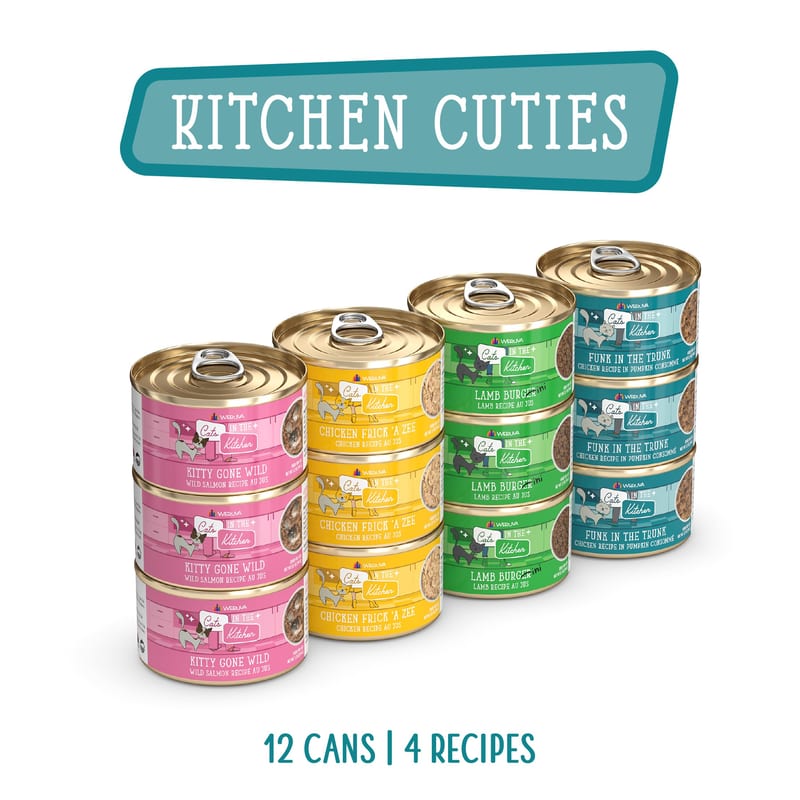 Cats in the Kitchen Kitchen Cuties Variety Pack Wet Cat Food, 3.2 Oz Case of 12 professional product photo ready to upload to shopify