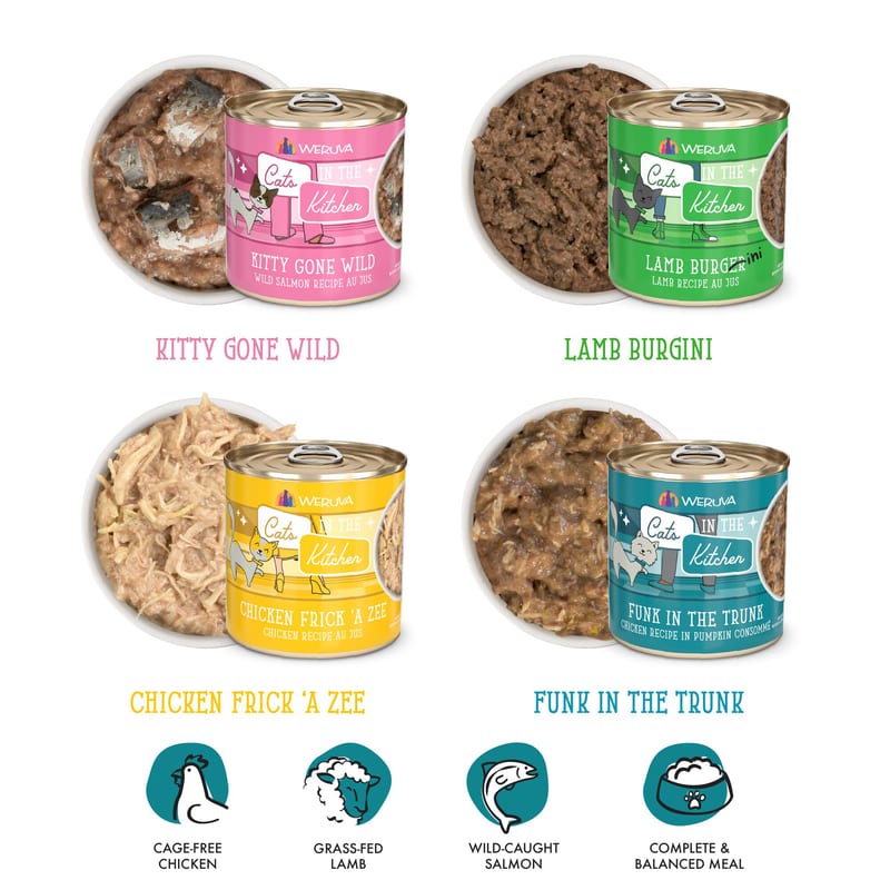 Cats in the Kitchen Kitchen Cuties Variety Pack Wet Cat Food, 3.2 Oz Case of 12 professional product photo ready to upload to shopify