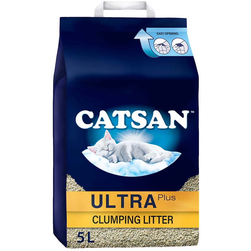 Catsan Ultra Clumping Clay Cat Litter professional product photo ready to upload to shopify
