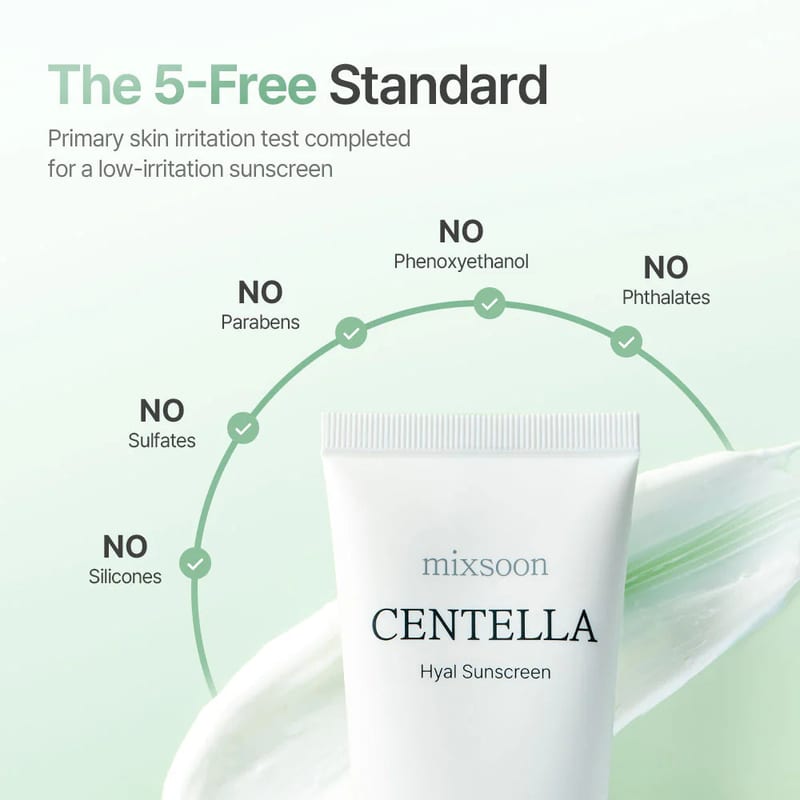 Centella Hyal Sunscreen SPF 50 50ml professional product photo ready to upload to shopify