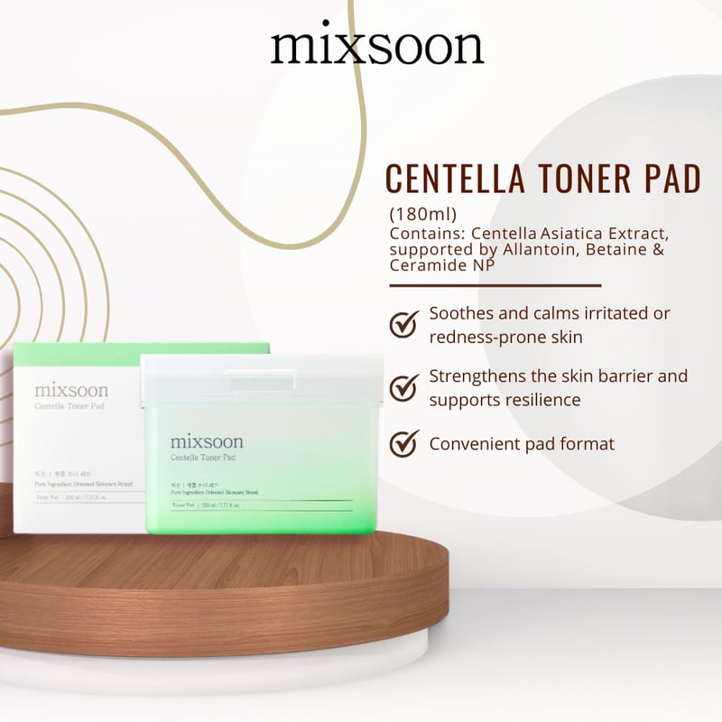 Centella Toner Pad 120 Sheets professional product photo ready to upload to shopify