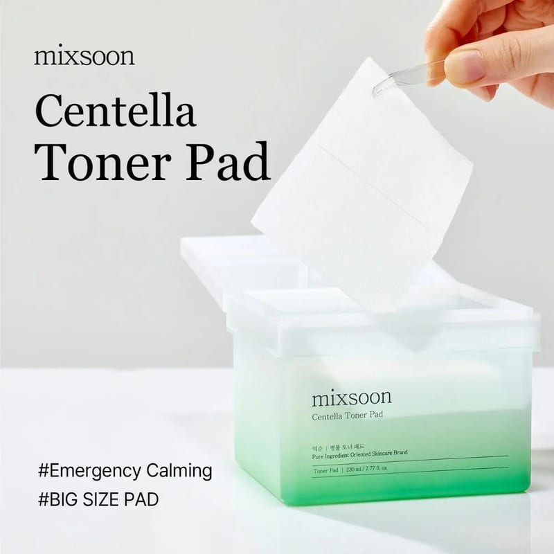 Centella Toner Pad 120 Sheets professional product photo ready to upload to shopify
