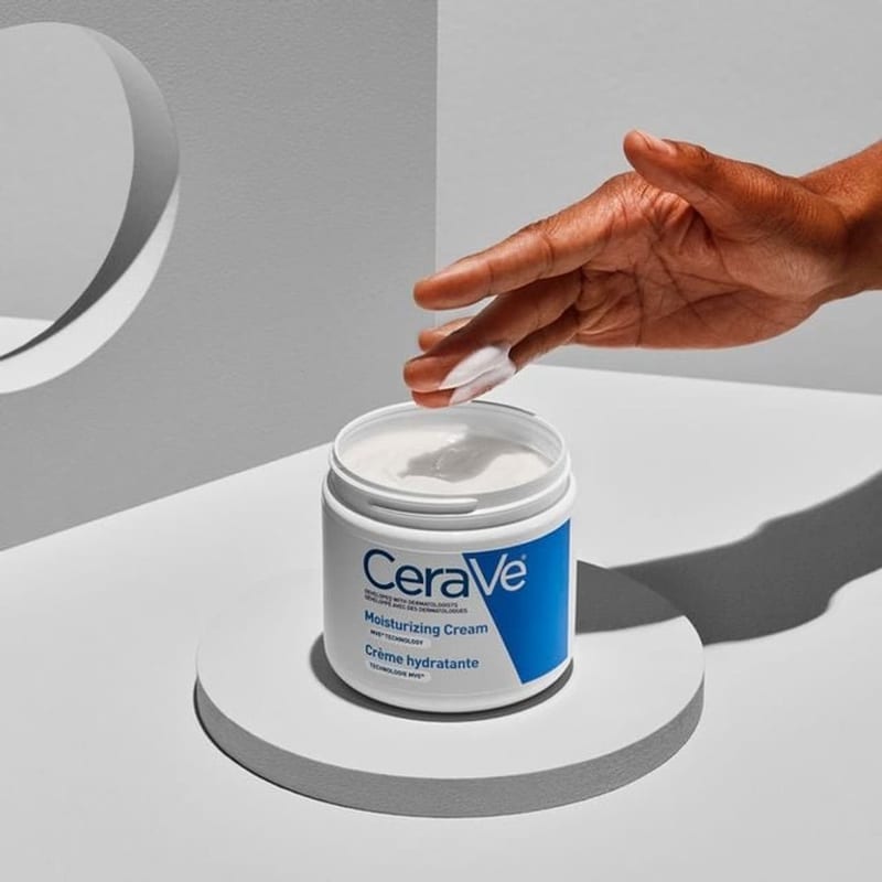 CeraVe Moisturizing Cream 16 oz professional product photo ready to upload to shopify
