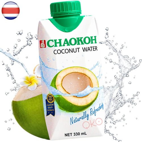 Chaokoh Coconut Water 330ml professional product photo ready to upload to shopify