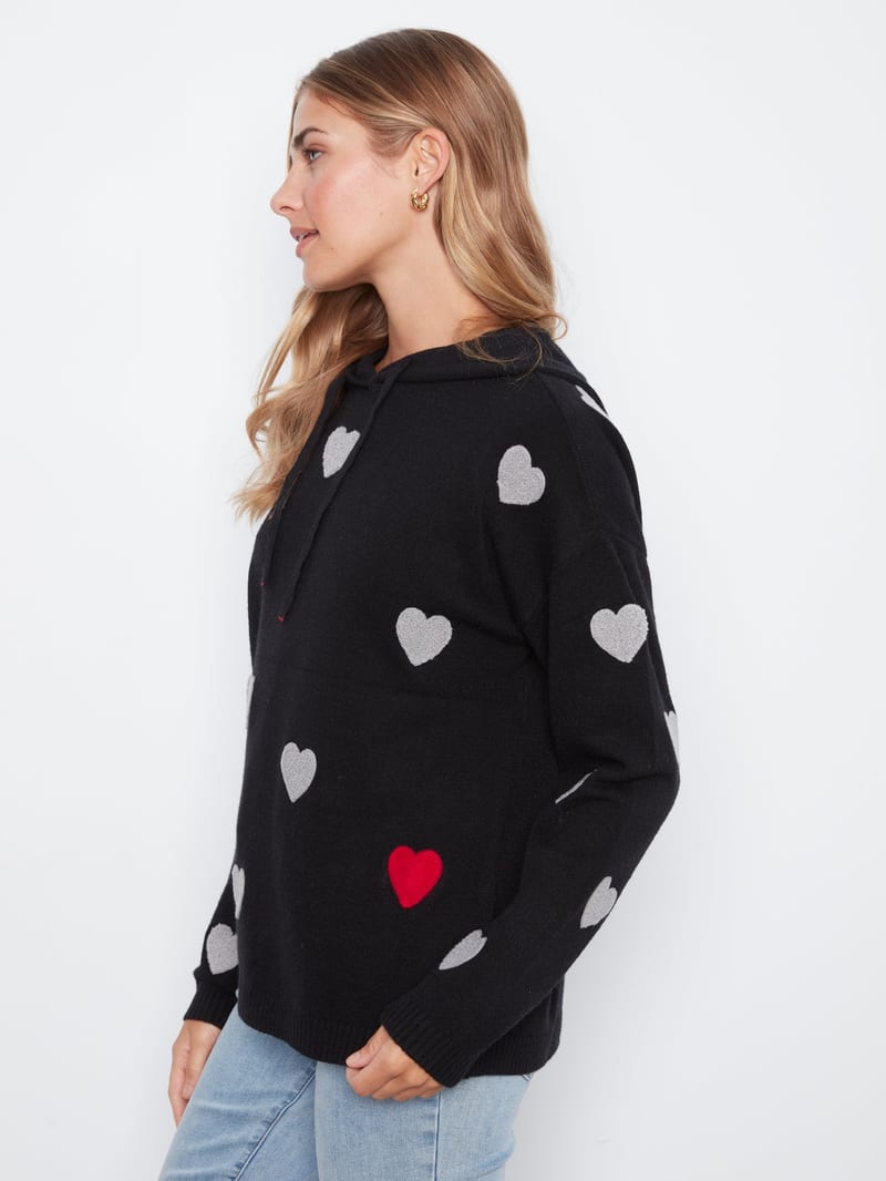 Charlie B Needle Boucle Hoodie professional product photo ready to upload to shopify