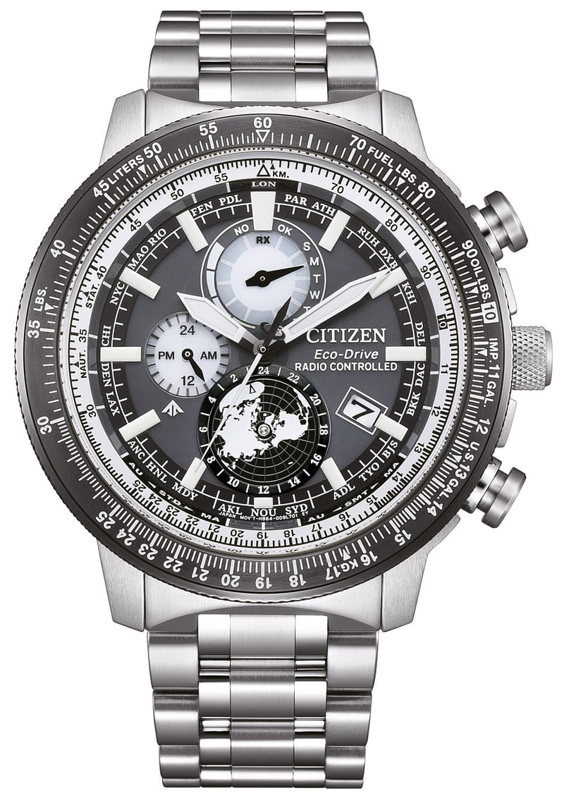 Citizen Promaster Sky Geo Trecker Eco-Drive 46mm professional product photo ready to upload to shopify