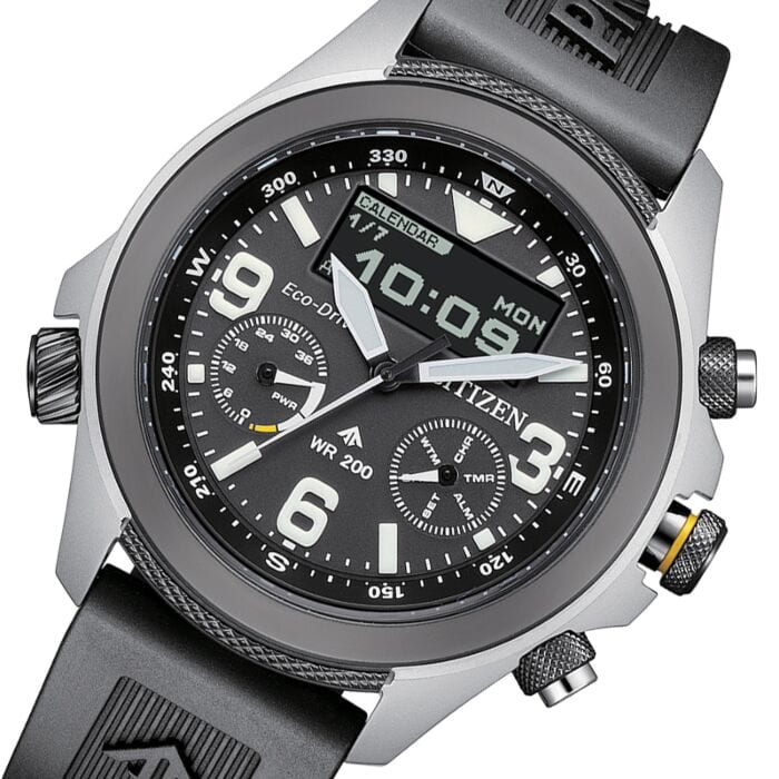 Citizen Promaster 35th Anniversary Eco-Drive Combination 44mm professional product photo ready to upload to shopify