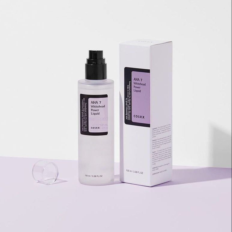 COSRX AHA 7 Whitehead Power Liquid 100ml professional product photo ready to upload to shopify