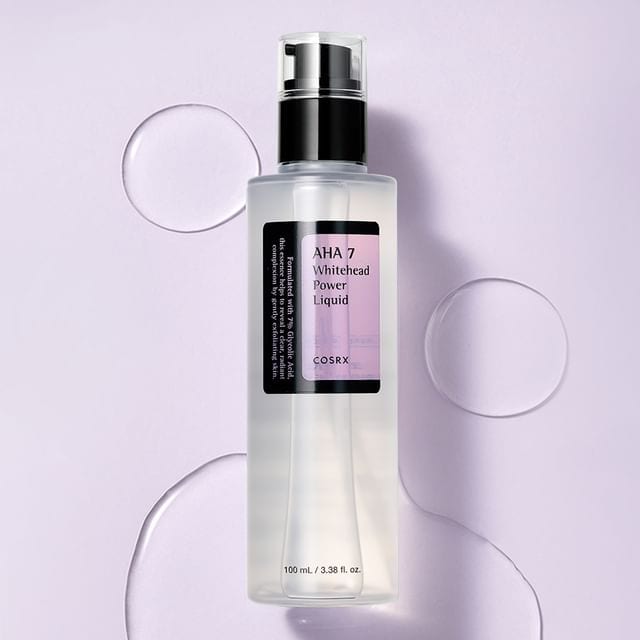 COSRX AHA 7 Whitehead Power Liquid 100ml professional product photo ready to upload to shopify