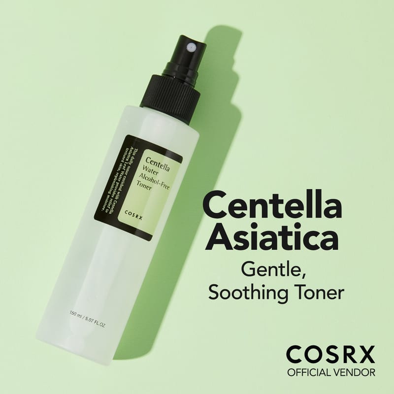 COSRX Centella Water Alcohol-Free Toner 150ml professional product photo ready to upload to shopify