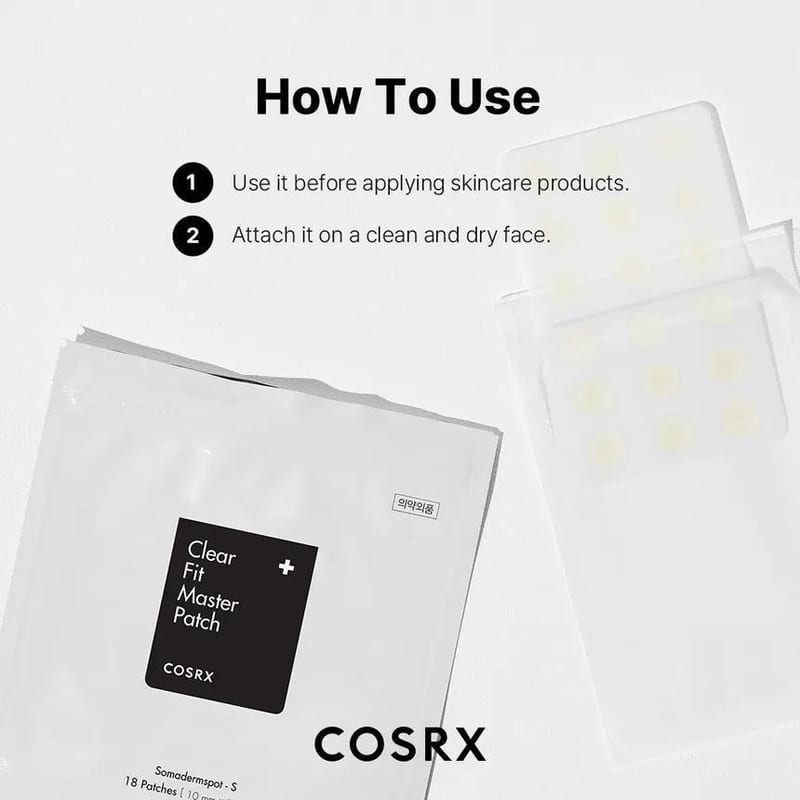 COSRX Clear Fit Master Patch professional product photo ready to upload to shopify