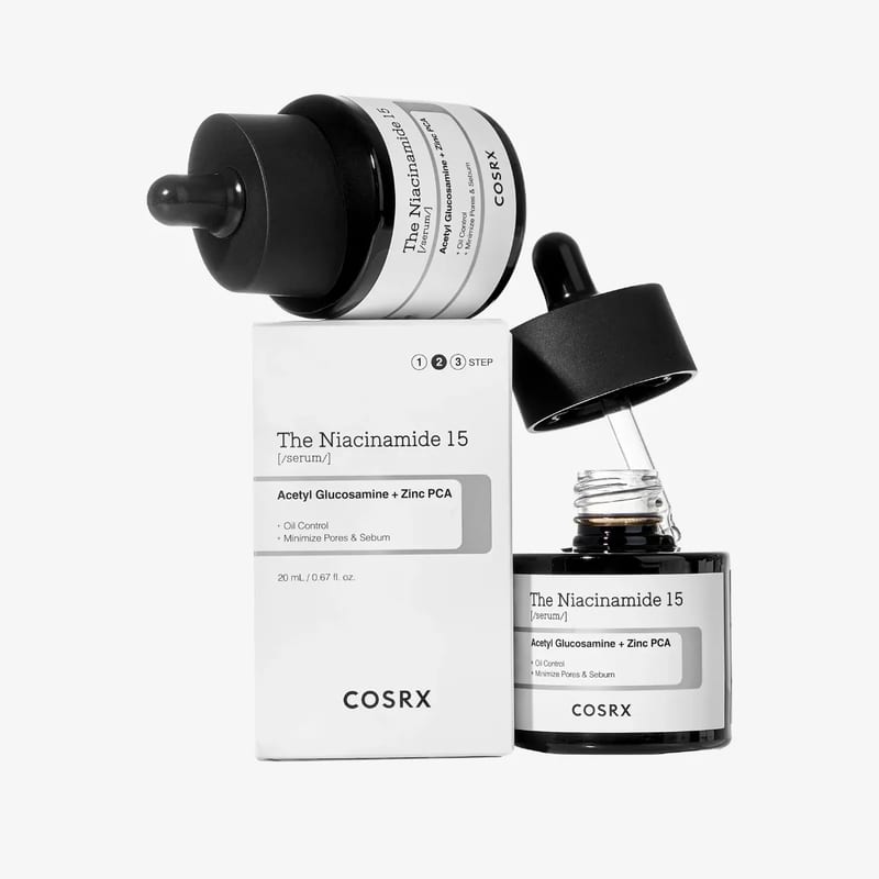 COSRX The Niacinamide 15 Serum professional product photo ready to upload to shopify