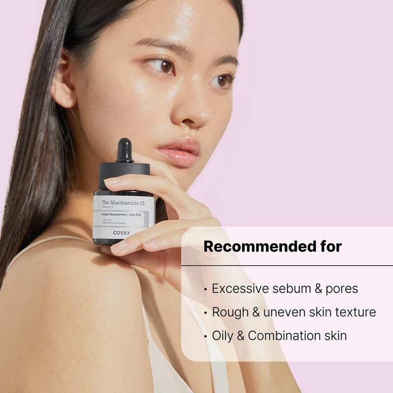 COSRX The Niacinamide 15 Serum professional product photo ready to upload to shopify